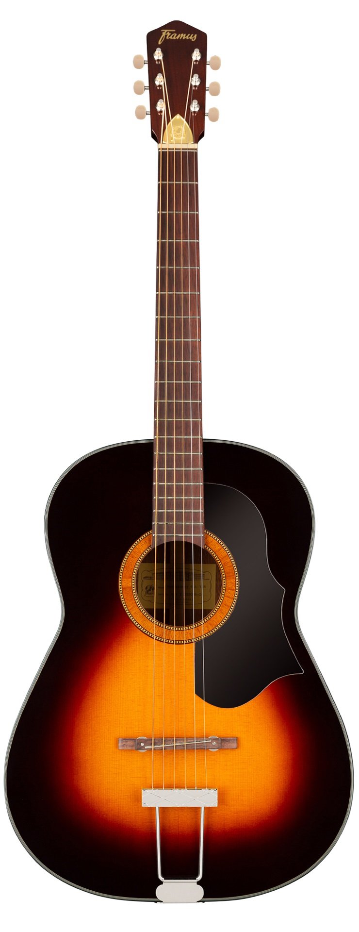 Vintage 05/024 Hootenanny 6-String, Vintage Sunburst Nitro, Case