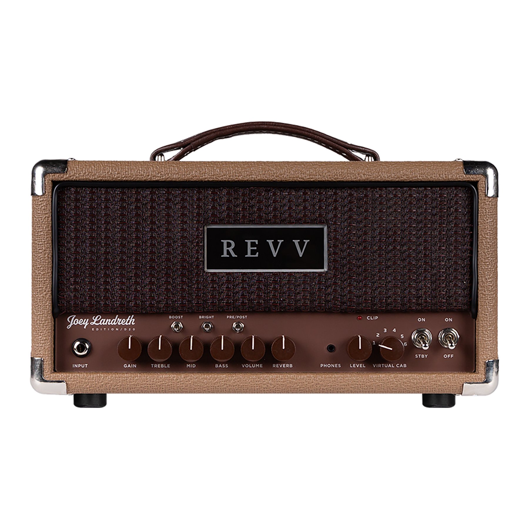 D20 MK2 Amp Head Joey Landreth Edition Brown Face