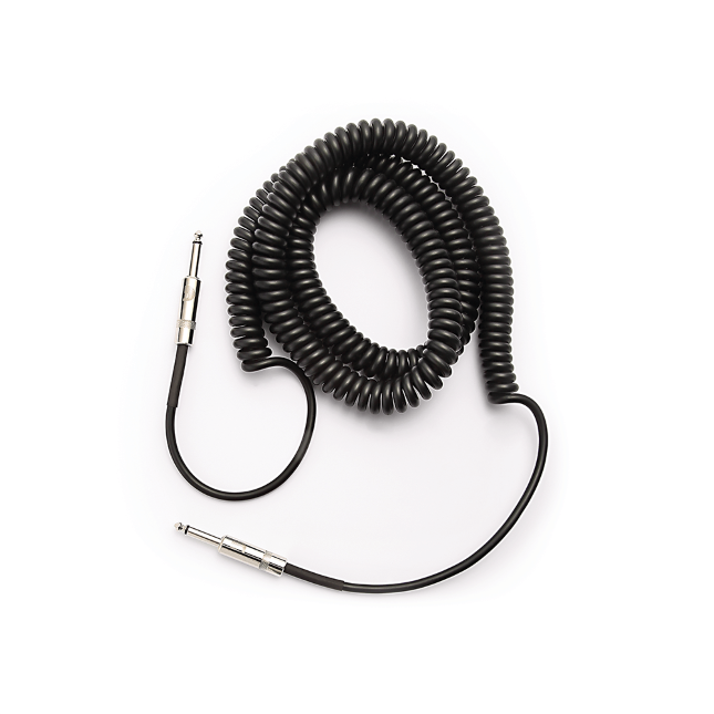 Custom Series Spiral-Instrumentenkabel, Schwarz, 6 m