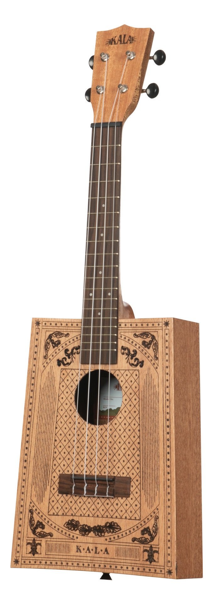 KA-CB-VICT-C - Victorian Cigar Box Concert Ukulele, with Bag