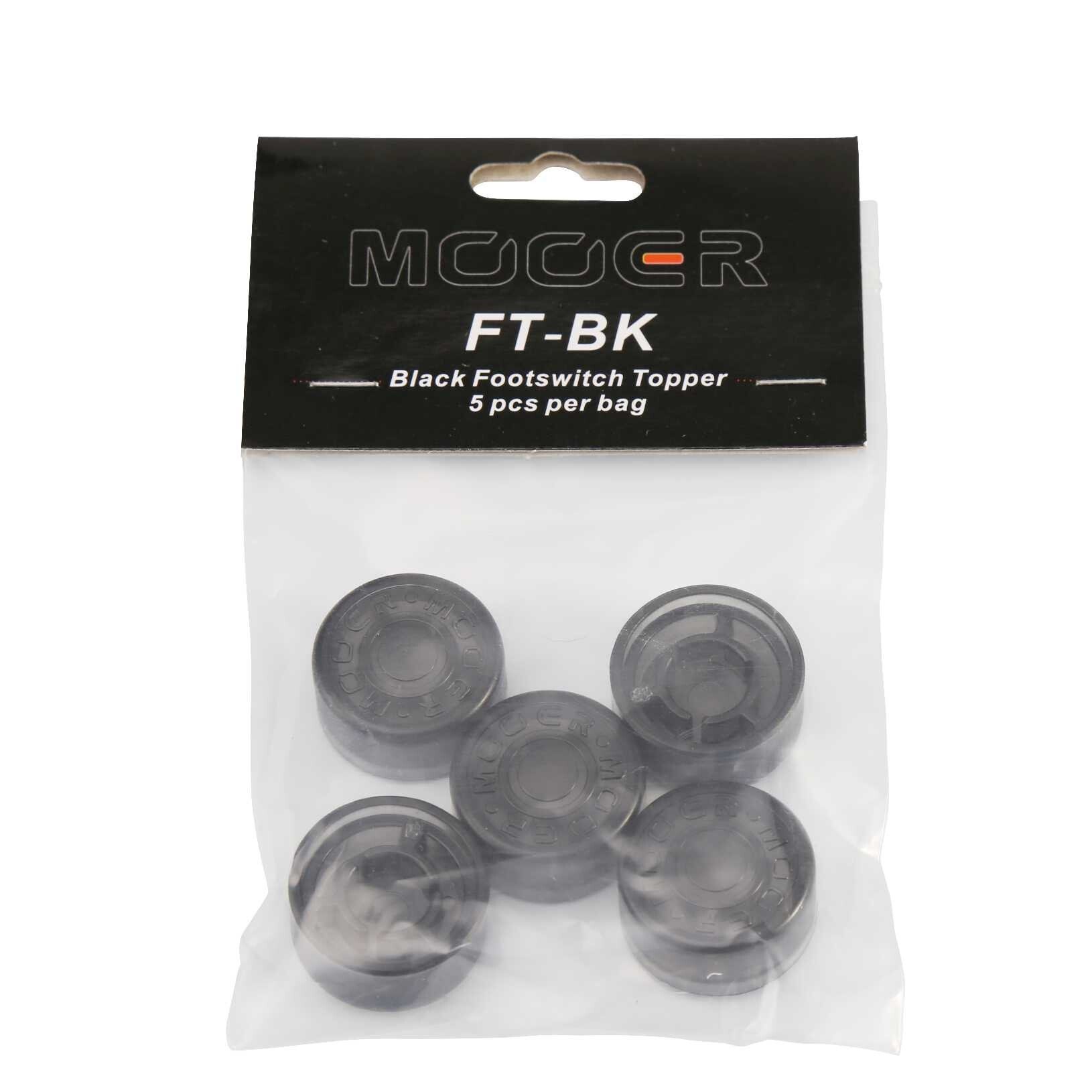 Candy Footswitch Topper Black 5 pcs.