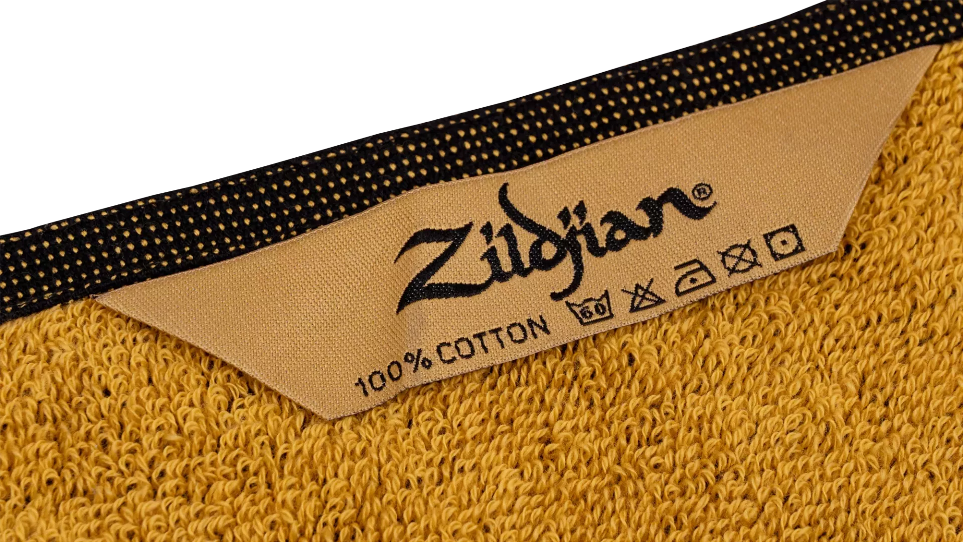 Handtuch, schwarz-gold, Logo