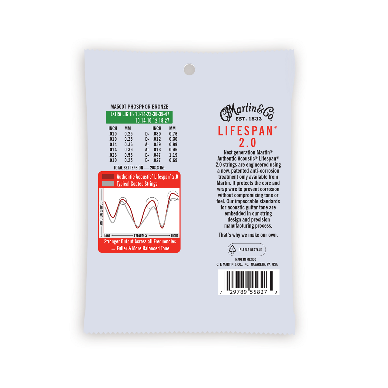 MA500T Authentic Treated, 10-47, 12-Saiter, Extra Light