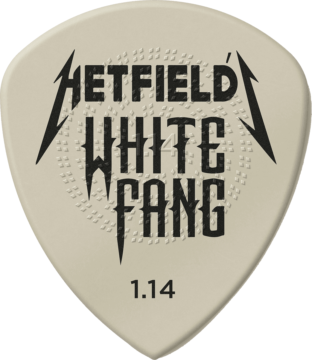 Hetfield's White Fang Custom Flow Picks, Player's Pack, 6 pcs., white 1.14 mm