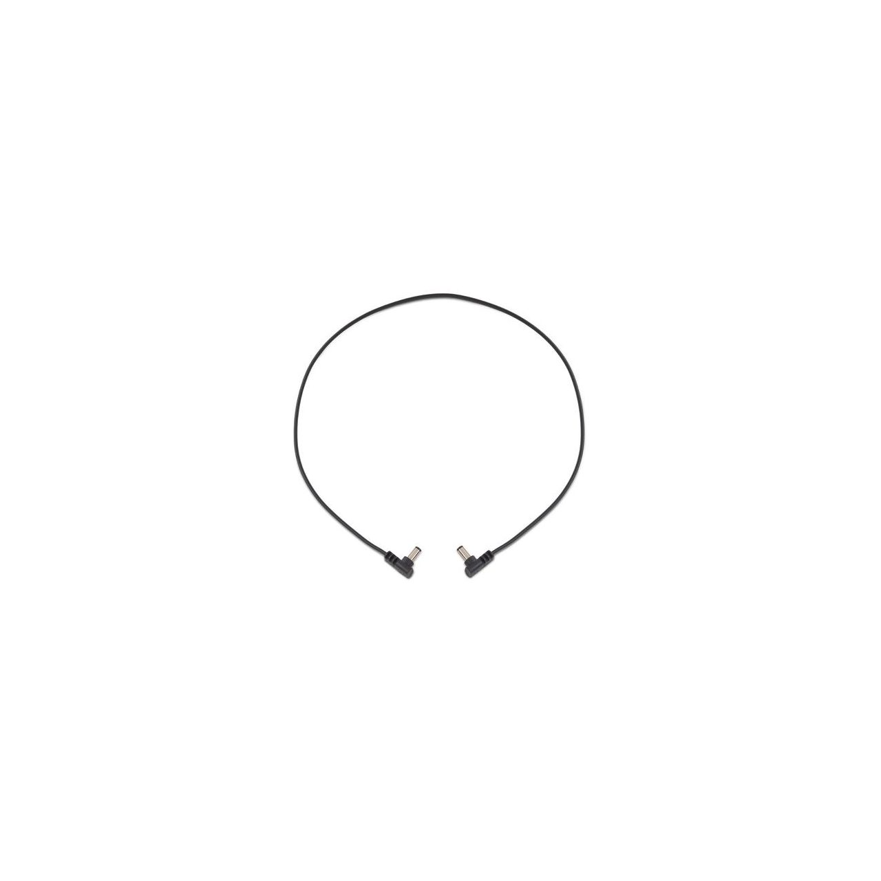 Flat Power Cable - Black 60 cm / 23.62" angled/angled