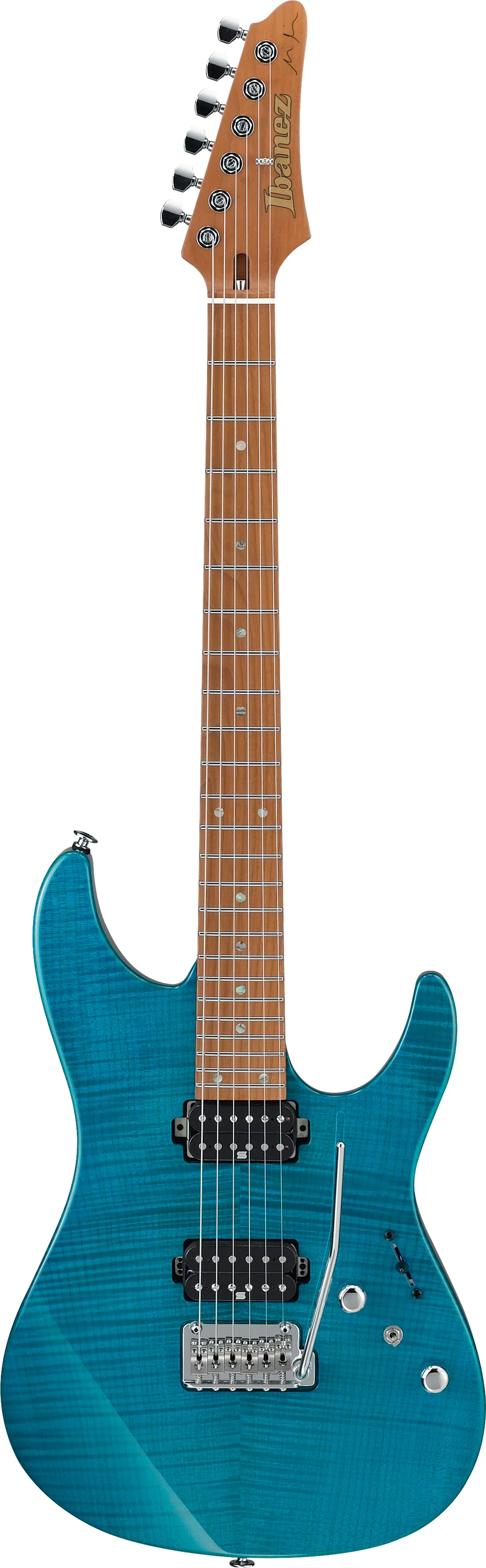 MM1-TAB Martin Miller Signature Transparent Aqua Blue E-Gitarre