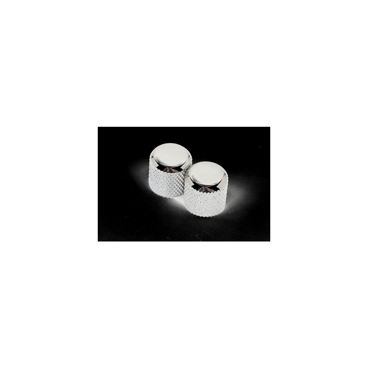 Telecaster®/Precision Bass® Dome Knobs (Chome) (2)