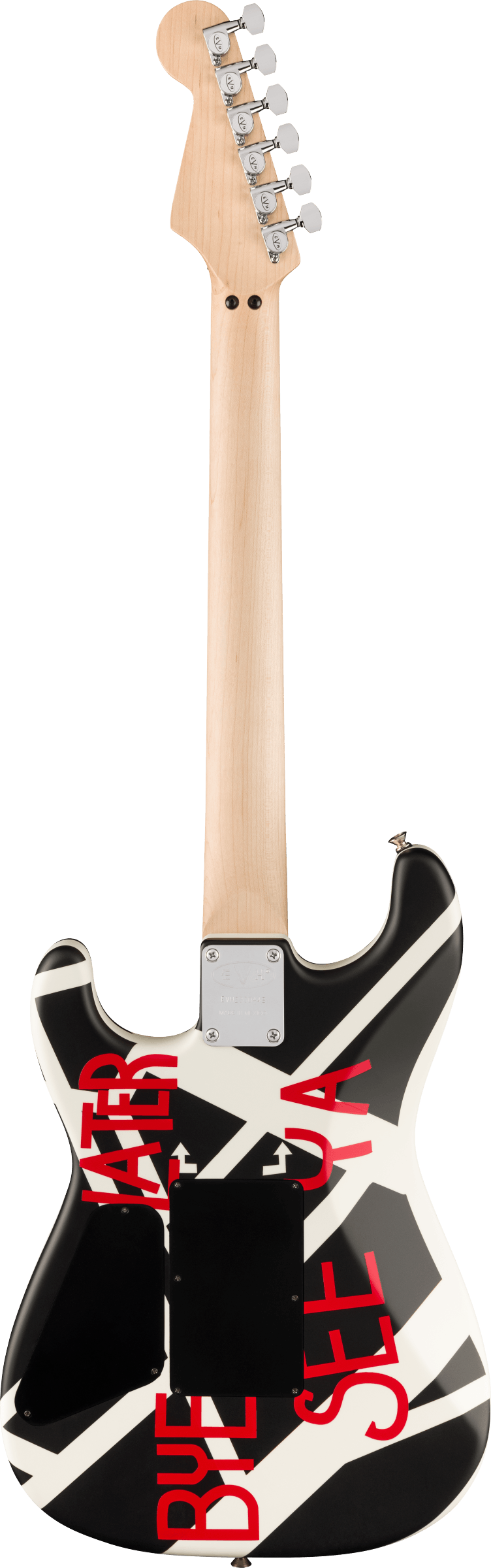 Striped Series Circles, Maple Fingerboard, White and Black