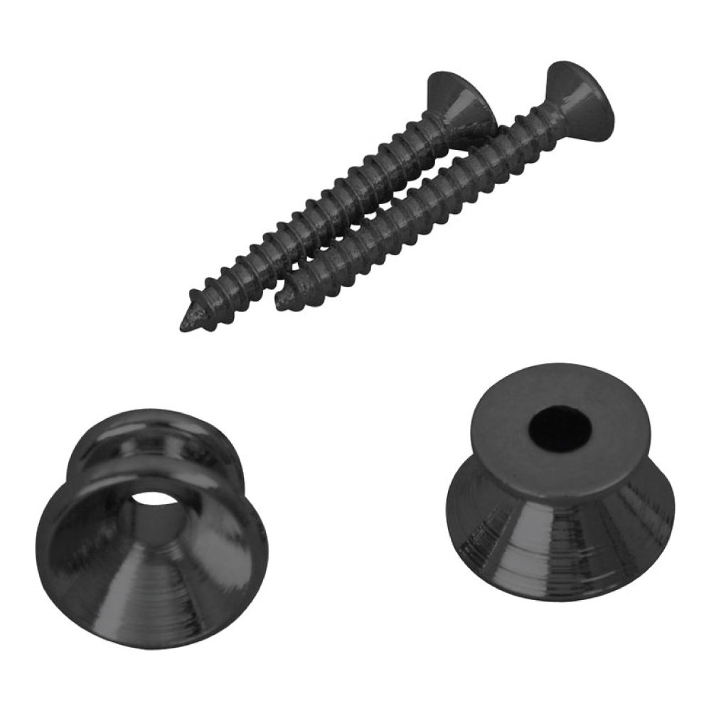 Strap Buttons Black - 2 pcs