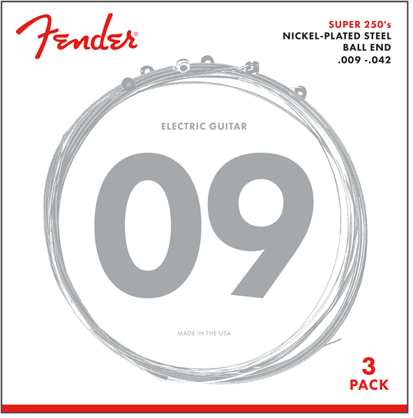 Super 250L NPS Ball End Strings 09-042 3-Pack
