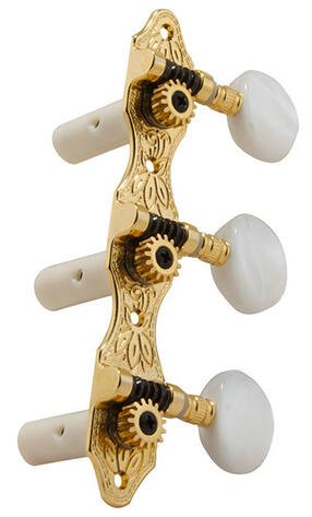 306G Deluxe Classic Guitar Machines - Guitar Machine Heads, 3 + 3 - Gold