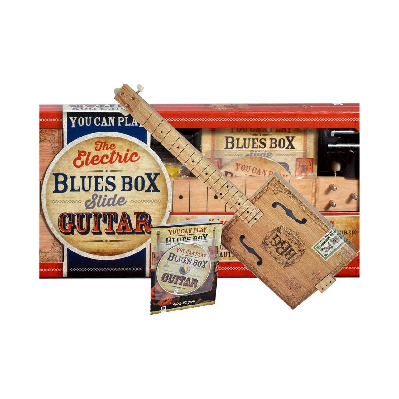 The Electric Blues Box Bausatz für Cigar Box Gitarre