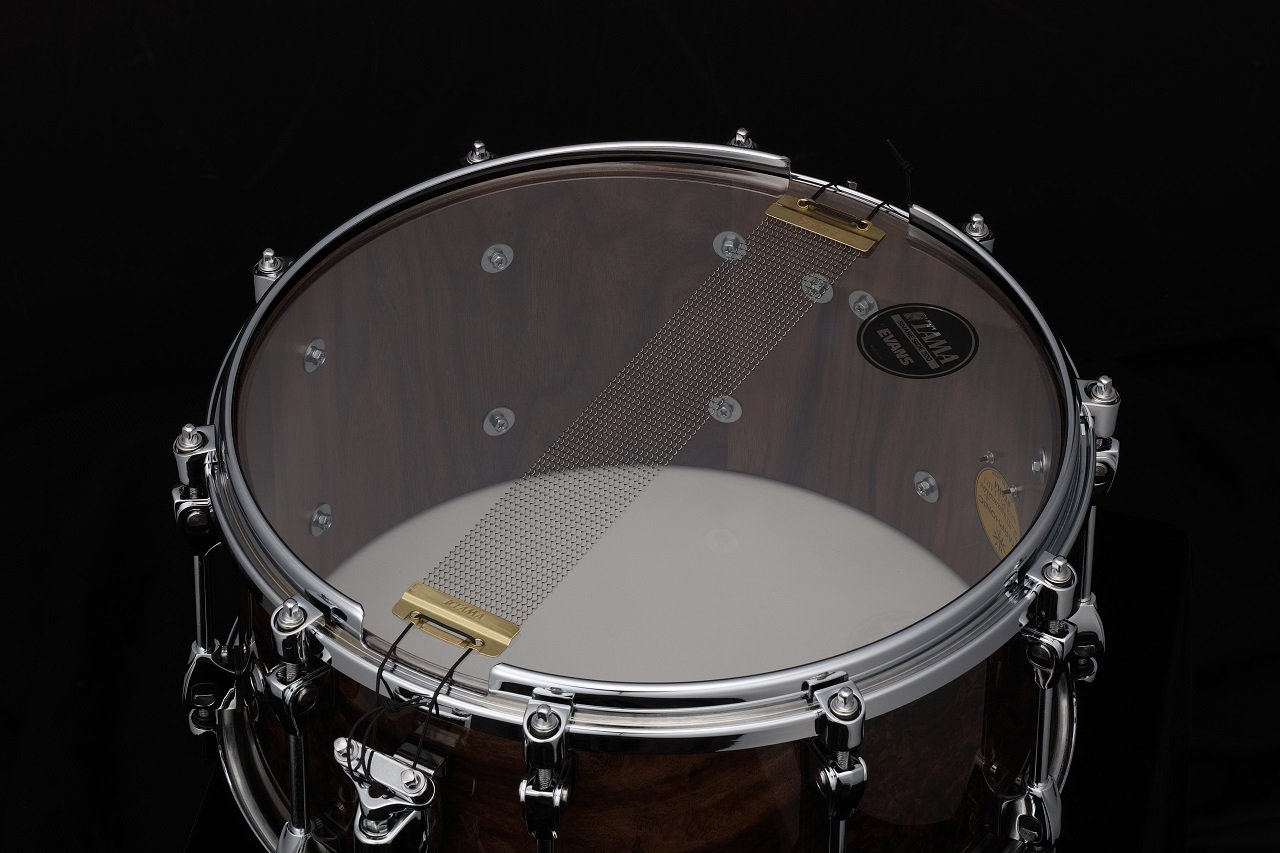 Starphonic Walnut Snaredrum 14" x 7" Gloss Black Walnut Burl