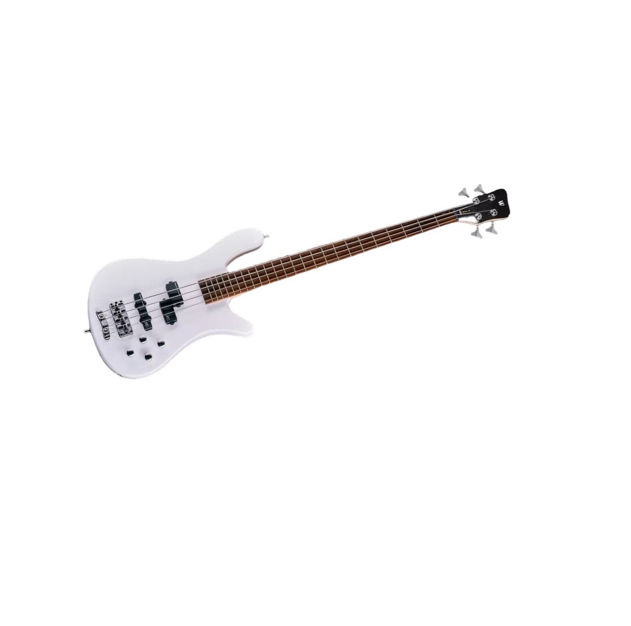 RockBass Streamer LX, 4-String - Solid White High Polish