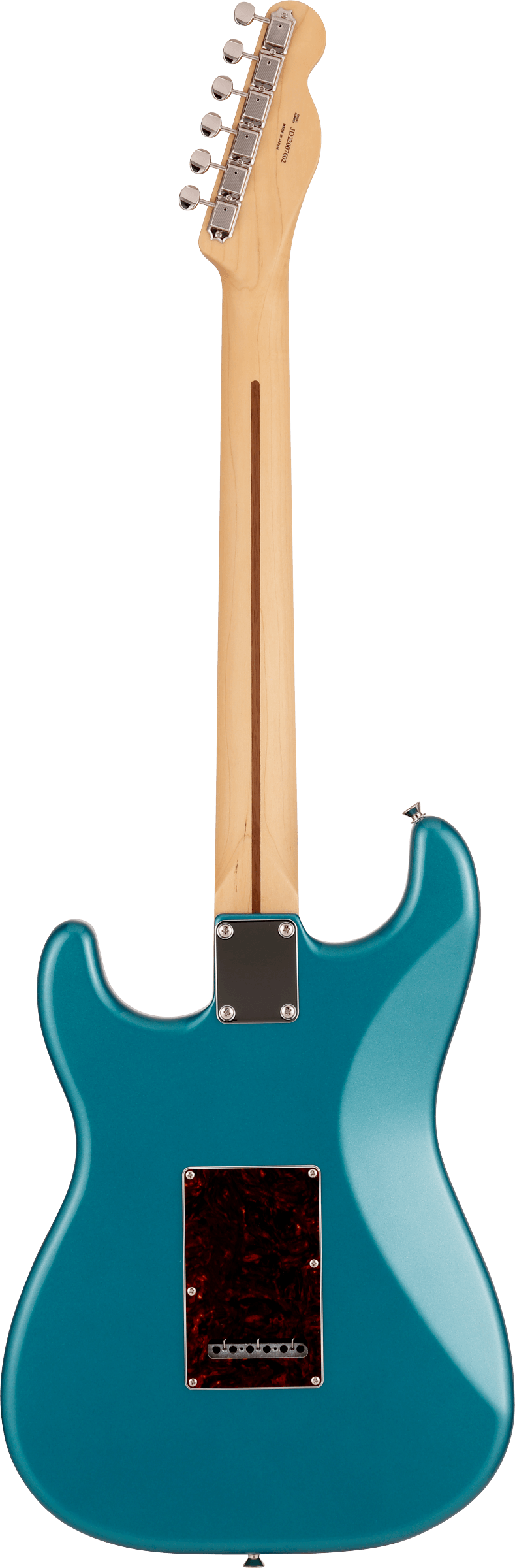 Made in Japan Hybrid II Stratocaster® HSS Limited Run Reverse Telecaster Head, Maple, Ocean Turquois