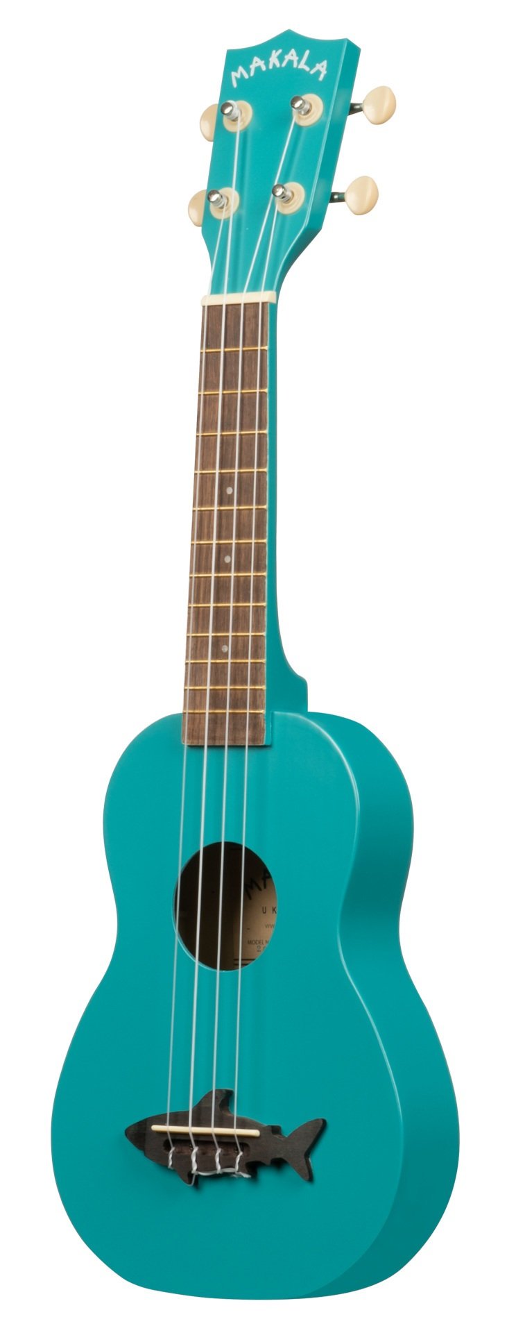 Makala Shark MK-SS-BLU - Blue Soprano Shark Ukulele, with Tote Bag