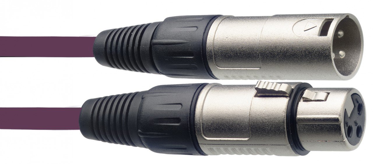 Mikrofonkabel - XLRf-XLRm - 10m Violet