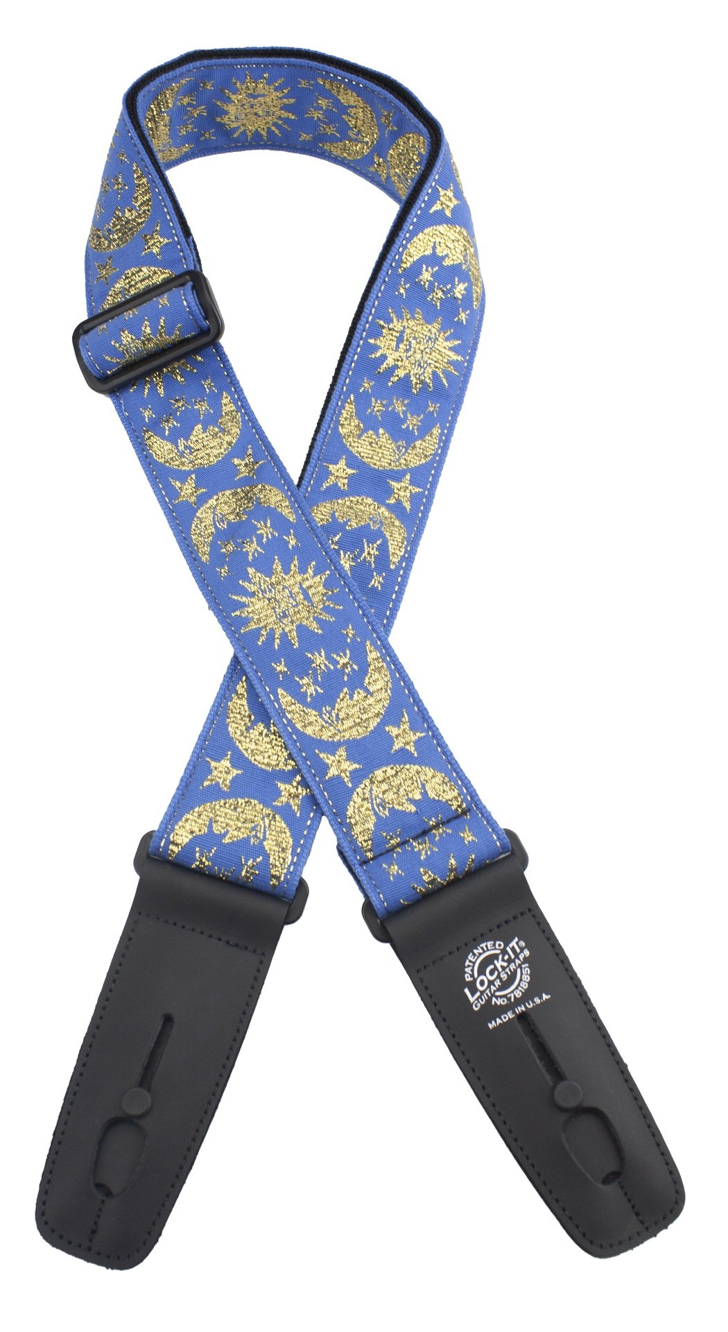 Lock-It Strap 2" Retro Vintage (LIS-308-HV22), Moon & Stars	