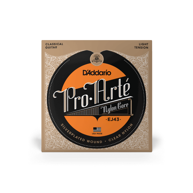 EJ43-3D Pro-Arte Nylon Classical Guitar Strings, Light Tension, 3 Sets