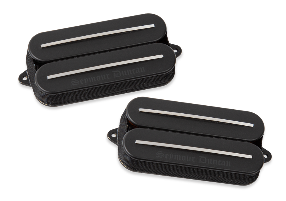 Black Winter Rail Humbucker Set Black