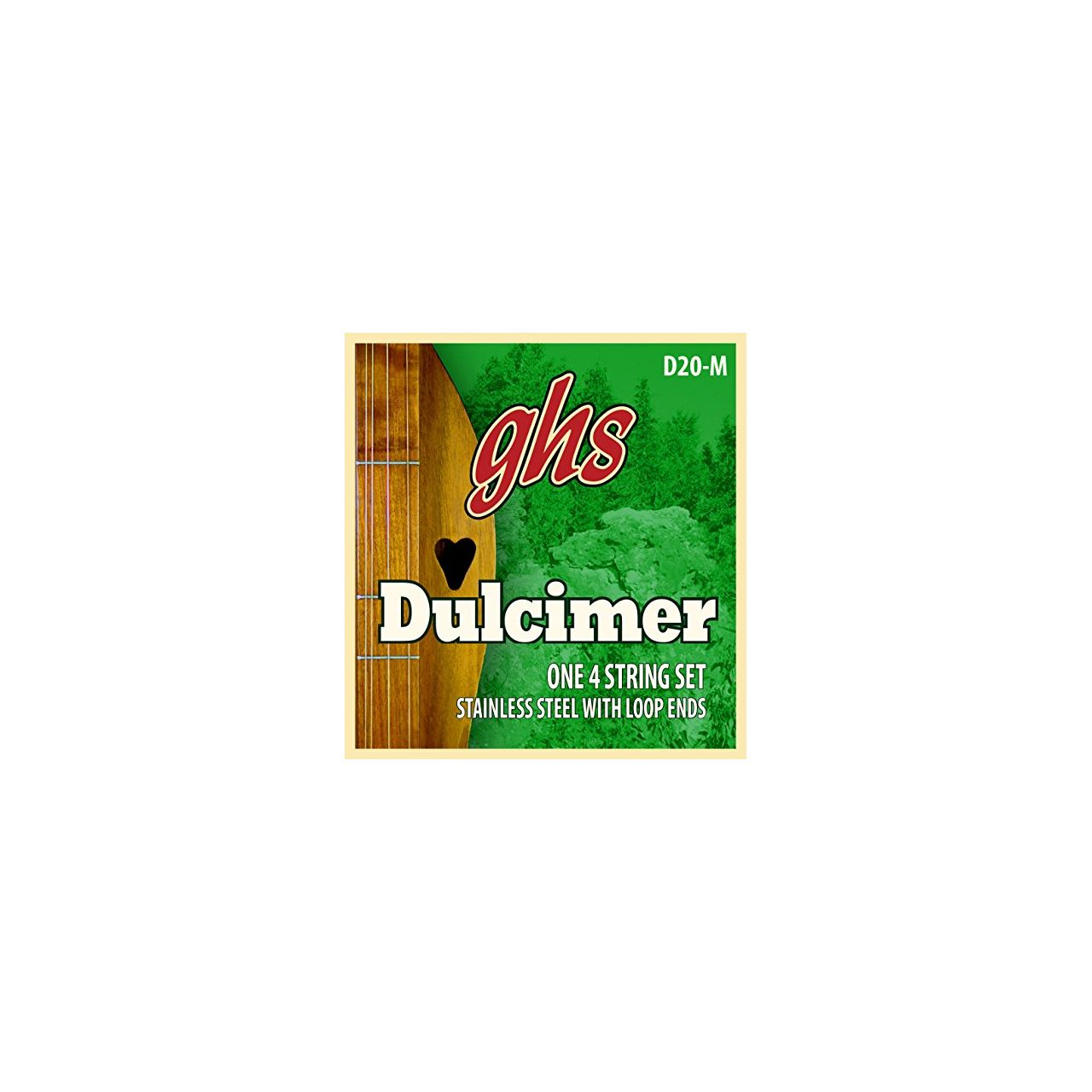 D20-M - Dulcimer String Set, D-Mixolydian Tuning, Loop End 