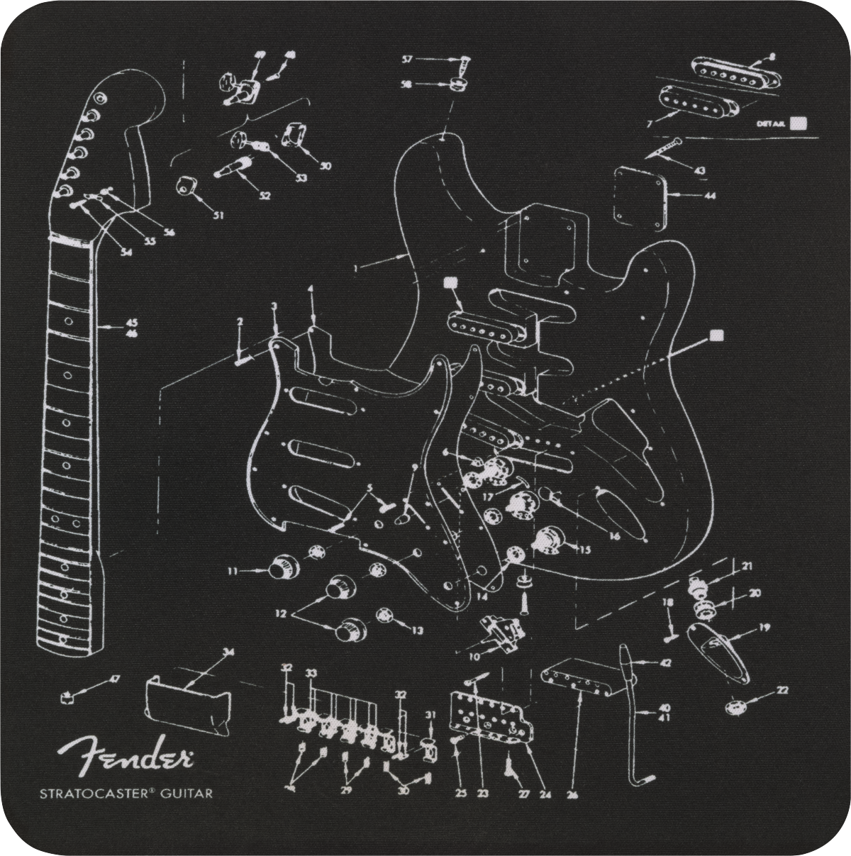 Mousepad, Exploded Strat