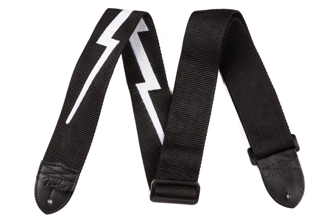 Poly Lightning Bolt Gurt in schwarz