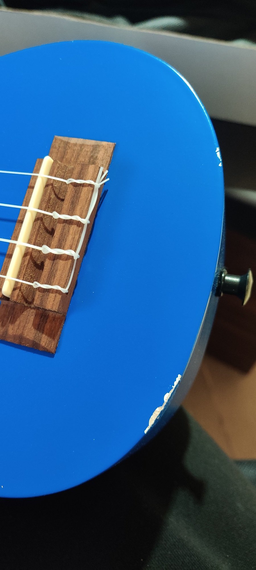 Ukadelic UK-BLUEINK - Blue Ink Soprano Ukulele, with Tote Bag "B-Stock"