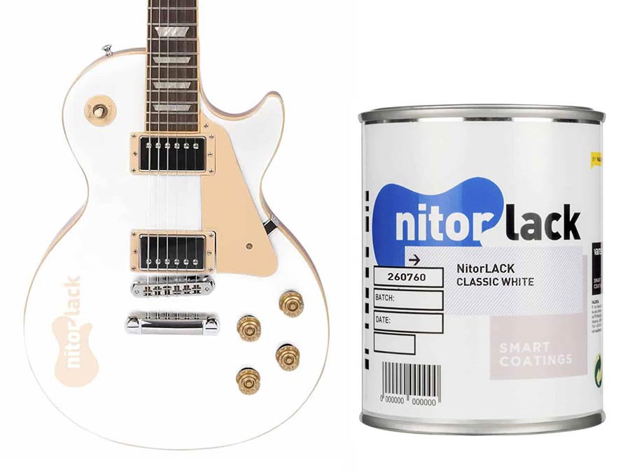 Nitrocelluloselack Classic White - 500ml Dose