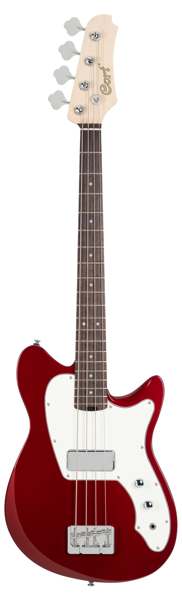 Retro 304 Short Scale Bass Candy Apple Red
