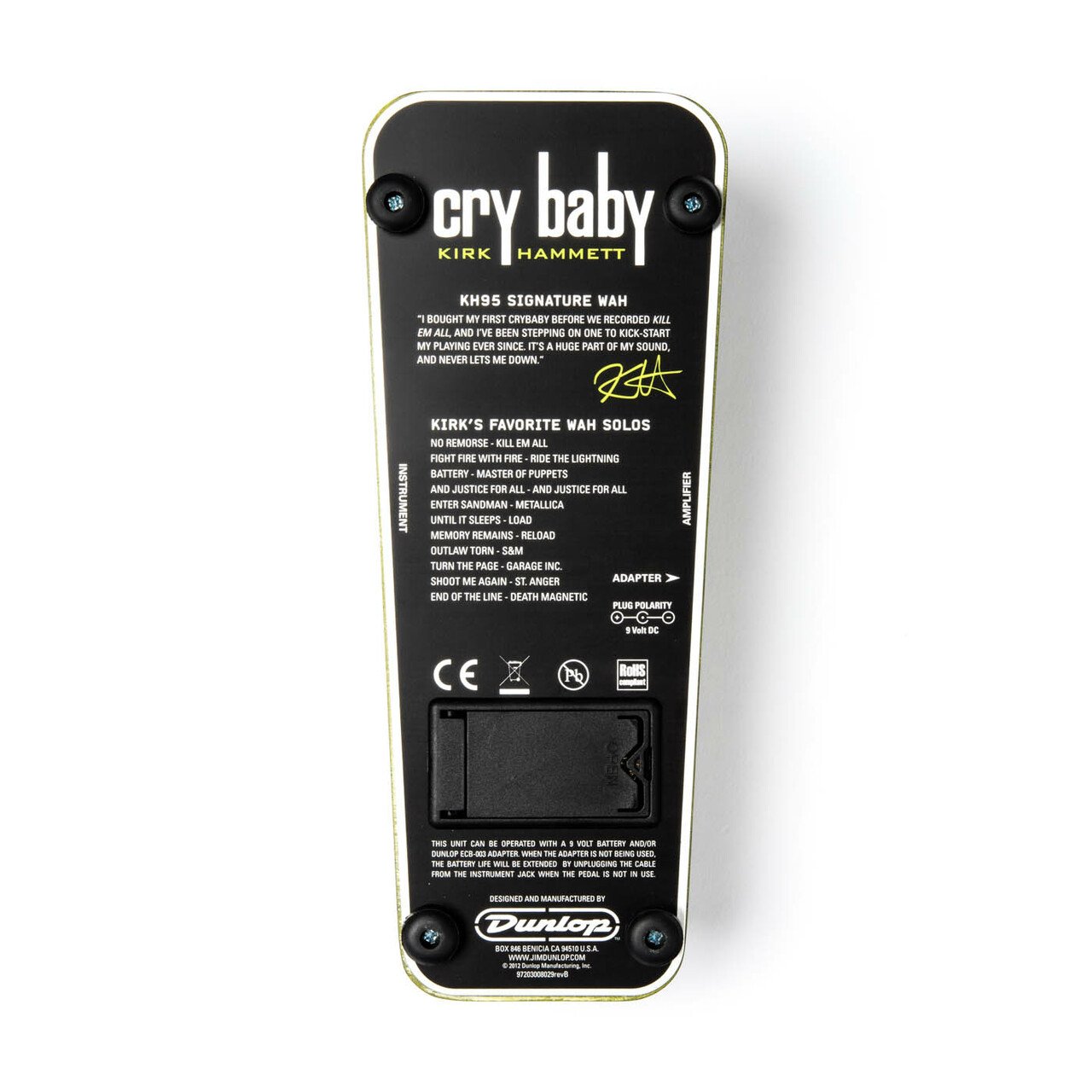 KH 95 Kirk Hammett Signature Wah - Wah Wah Pedal