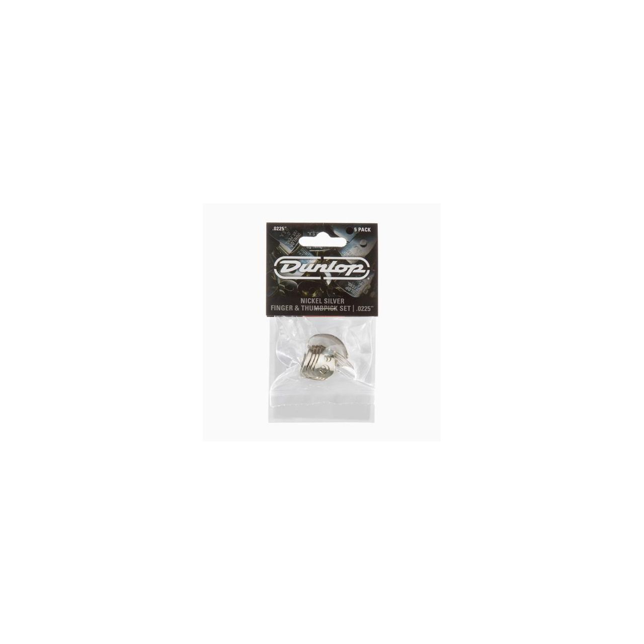 33P Nickel Silver Thumb- & Fingerpicks, Player's Pack, 5 pcs., .0225 mm 
