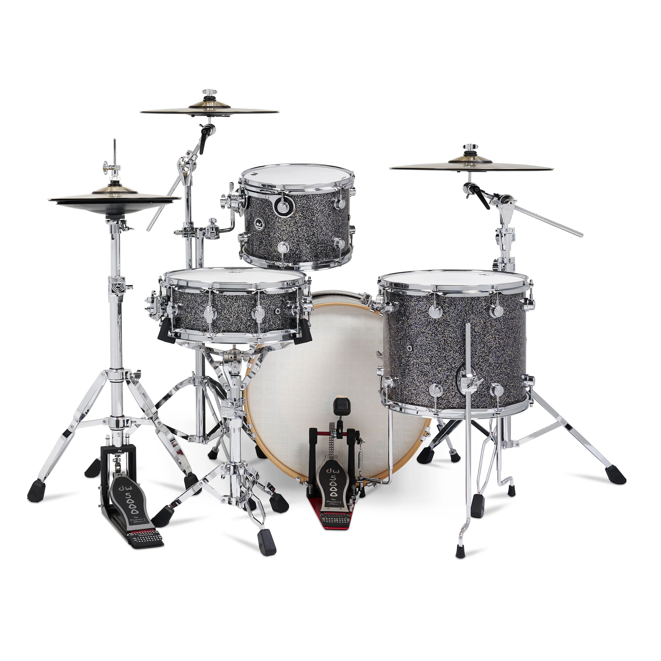 Black Galaxy | 4-tlg Drum Kit Set mit 3 Becken