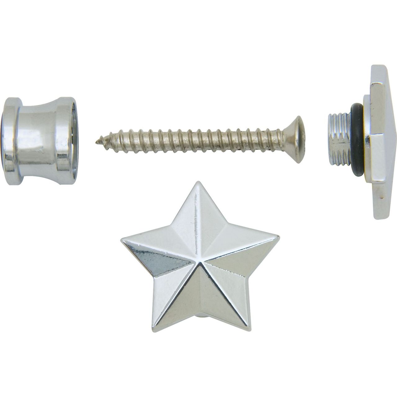 S 630C - Artist Strap Buttons, Star - Chrome