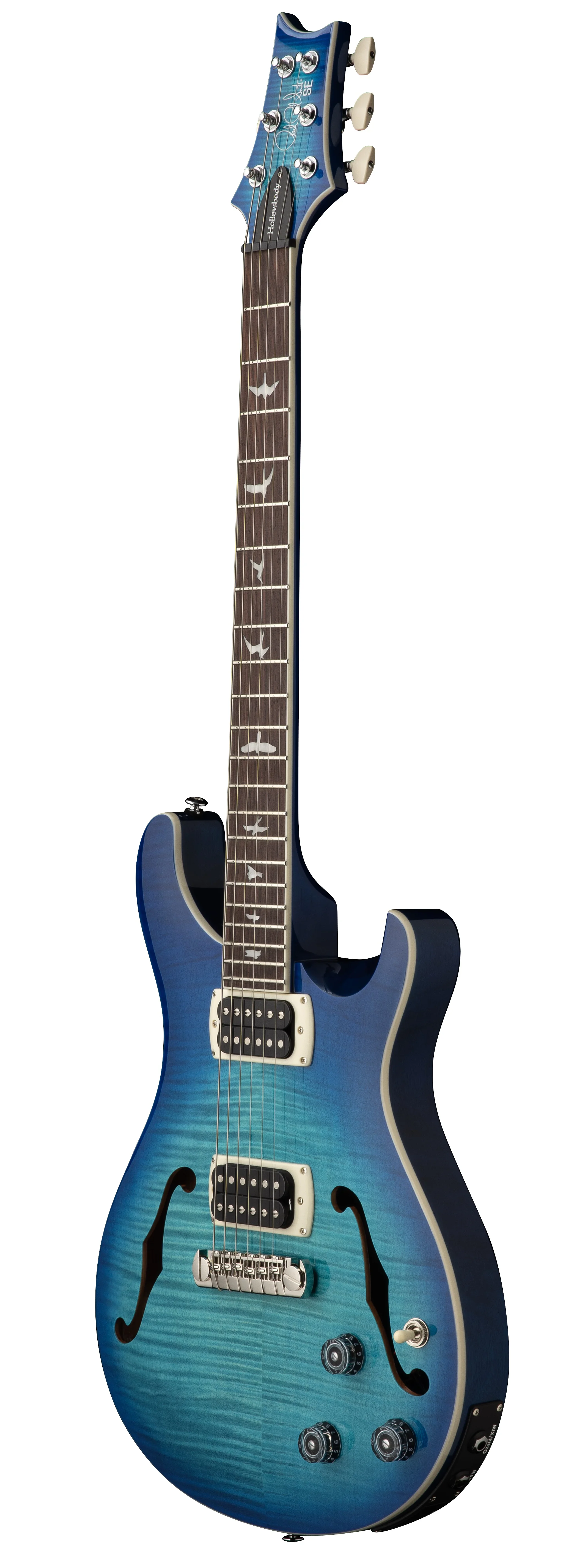 SE Flat Back Hollowbody I Piezo Lake Blue