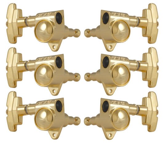 109G Super Rotomatics with 3-Step Button - Guitar Machine Heads, 3 + 3 - Gold