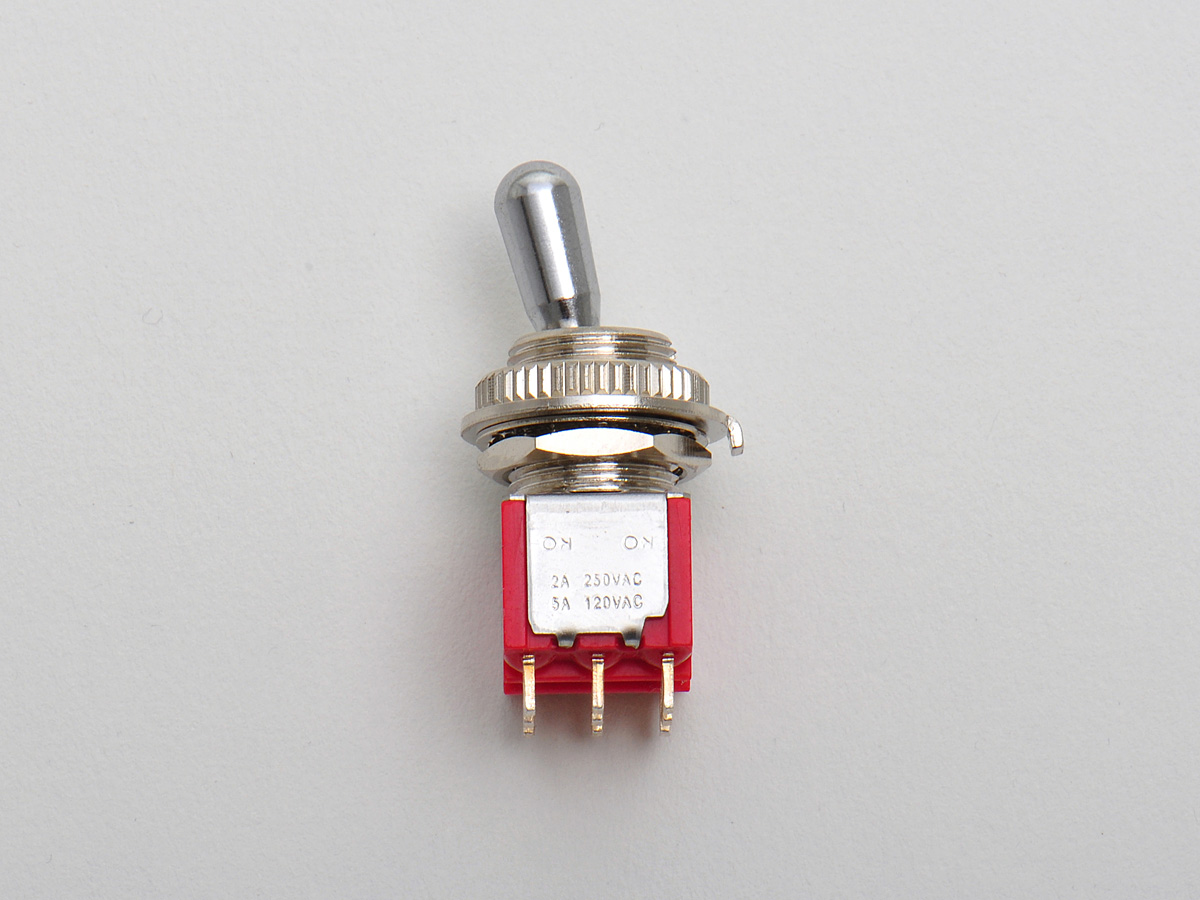 EL02M Mini Toggle Switch, on/on, chrom