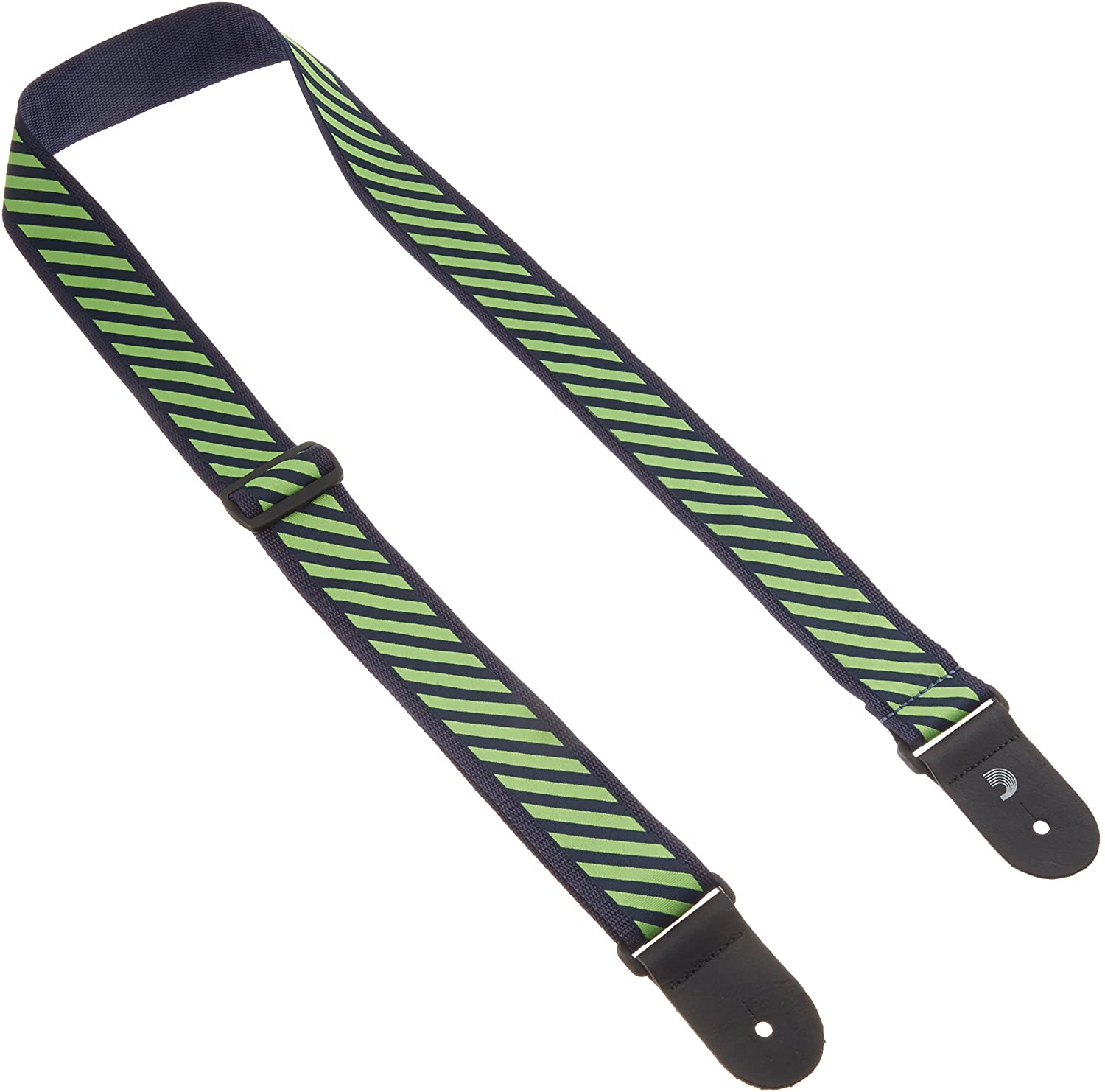 2" Polypropylene Strap,  Jaquard Stripe Green