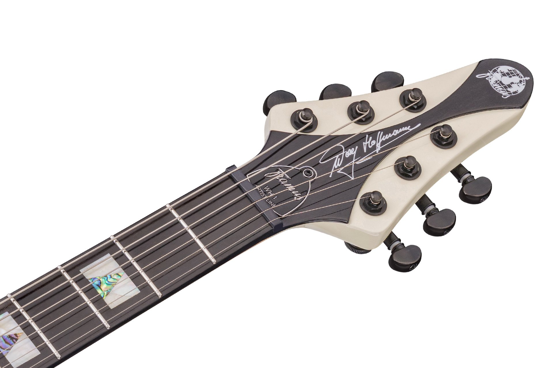 Artist Line Shark WH-1 - Solid Creme White High Polish E-Gitarre