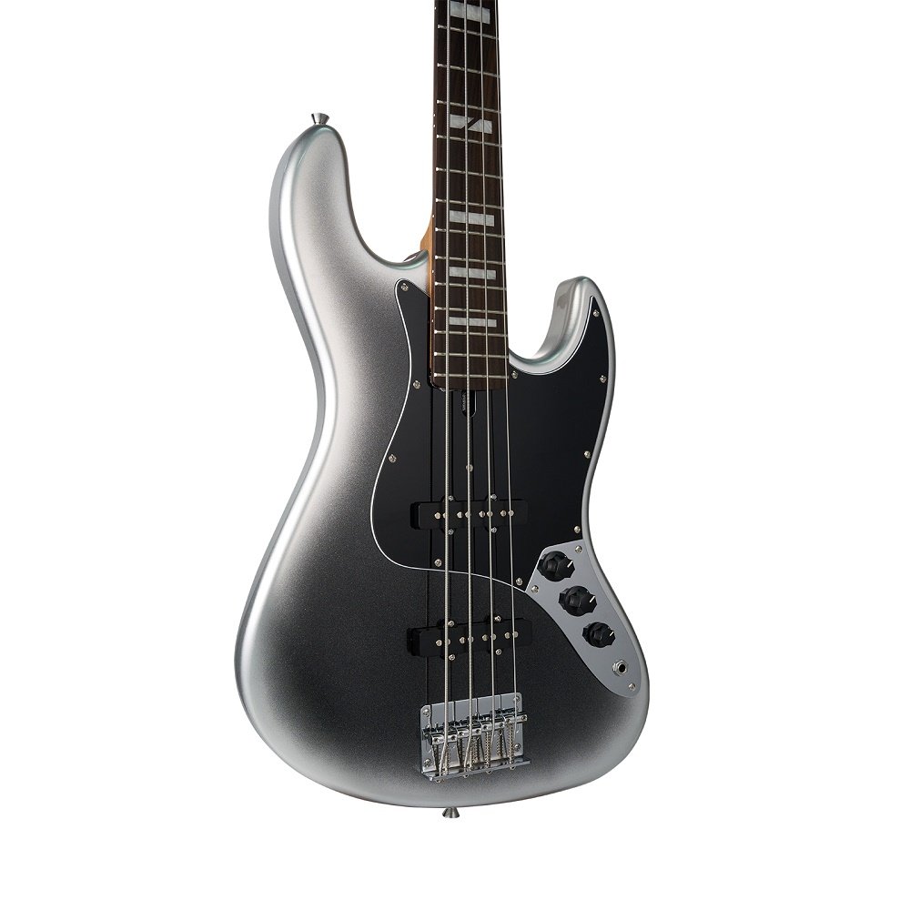 MBJ412 Electric Bass Guitar Dark Silver