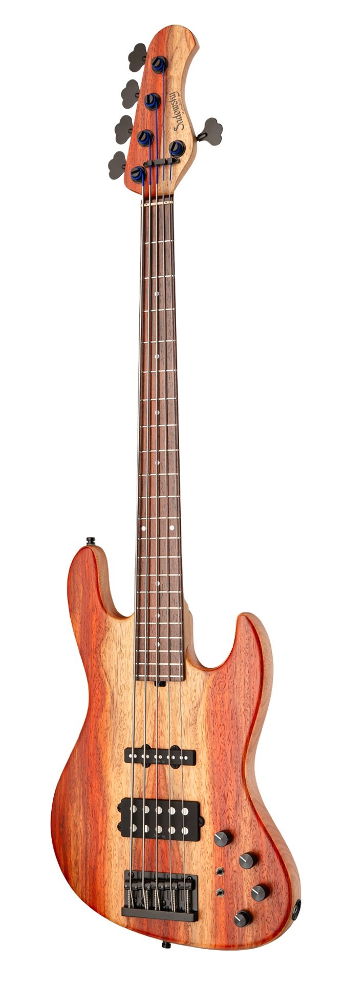 MasterBuilt 21-Fret Standard M/J Bass, Limited Edition 2024, 5-String - Natural Transparent Satin