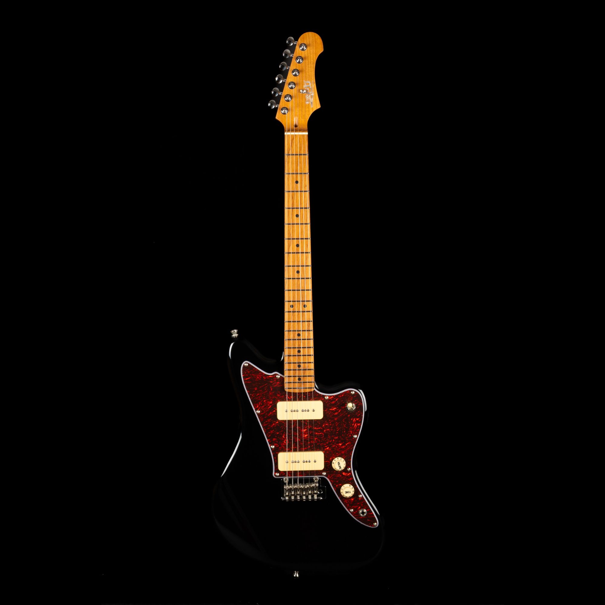 JJ-300  P90 BK E-Gitarre Black