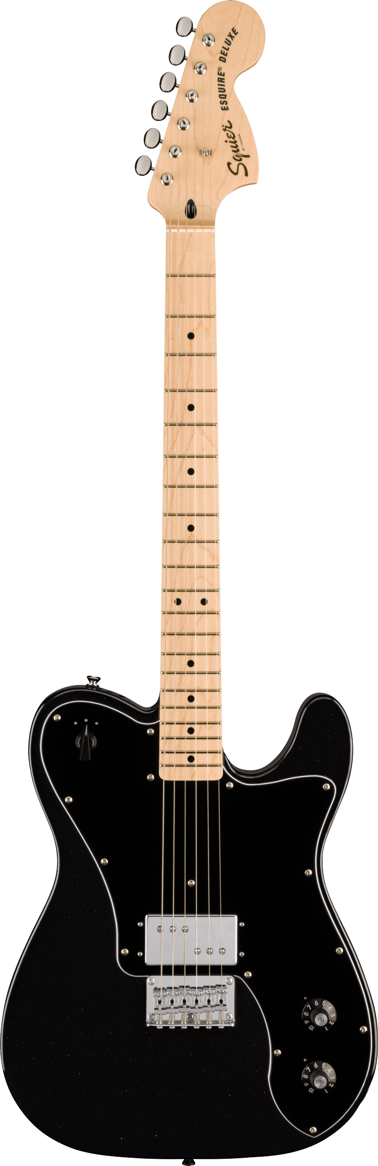 Paranormal Esquire® Deluxe, Maple Fingerboard, Black Pickguard, Metallic Black