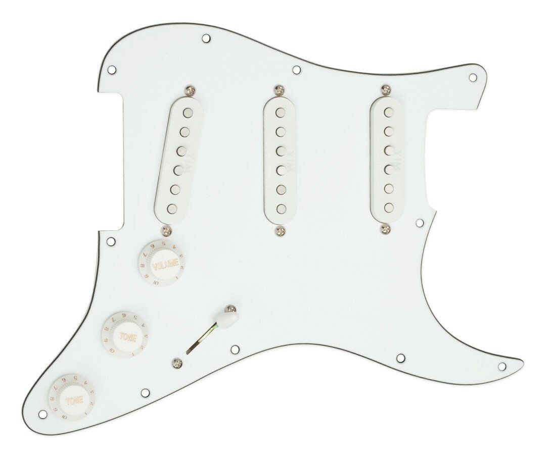 STK-S10S - Yngwie Loaded Pickguard - White