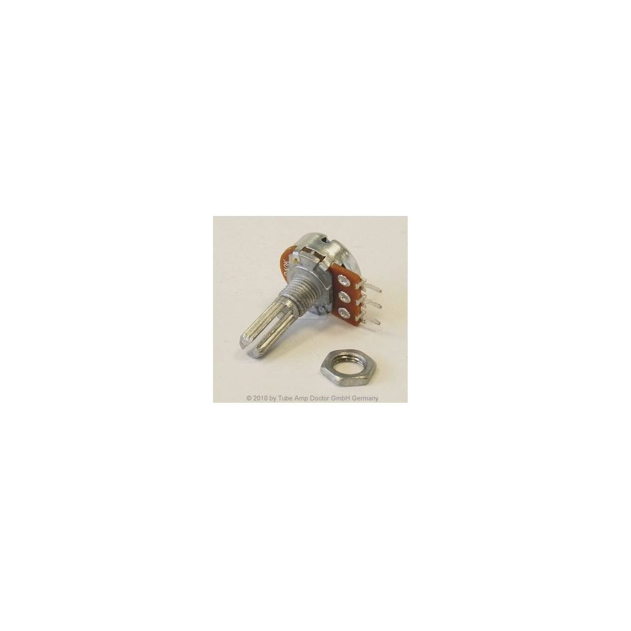 Potentiometer, A100K LOG, PC Mount 