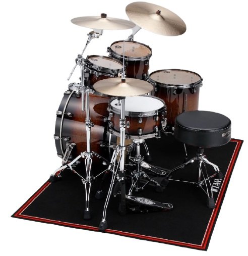 Drum Teppich 1,68 x 1,33 m - Schwarz