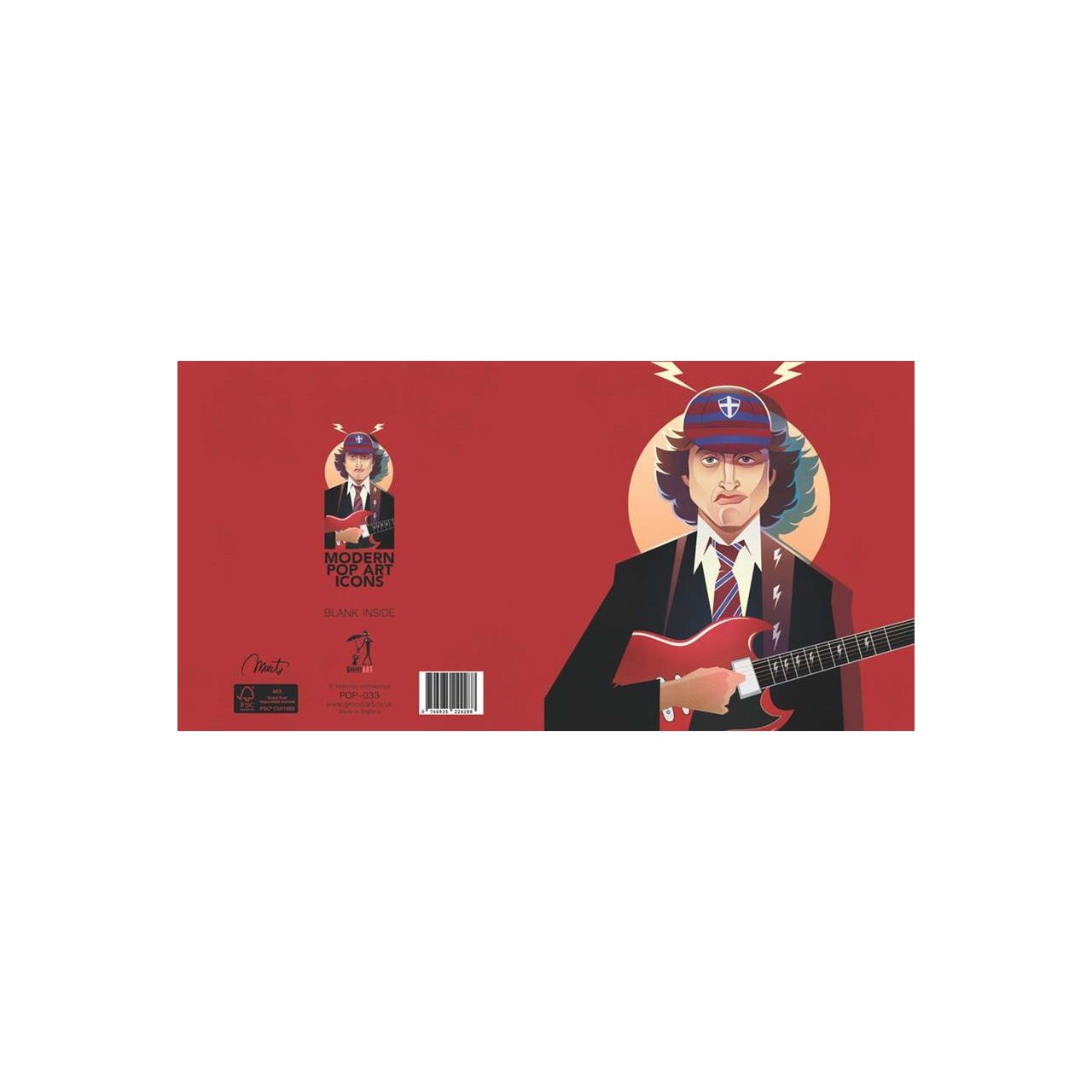 Grußkarte Angus Young