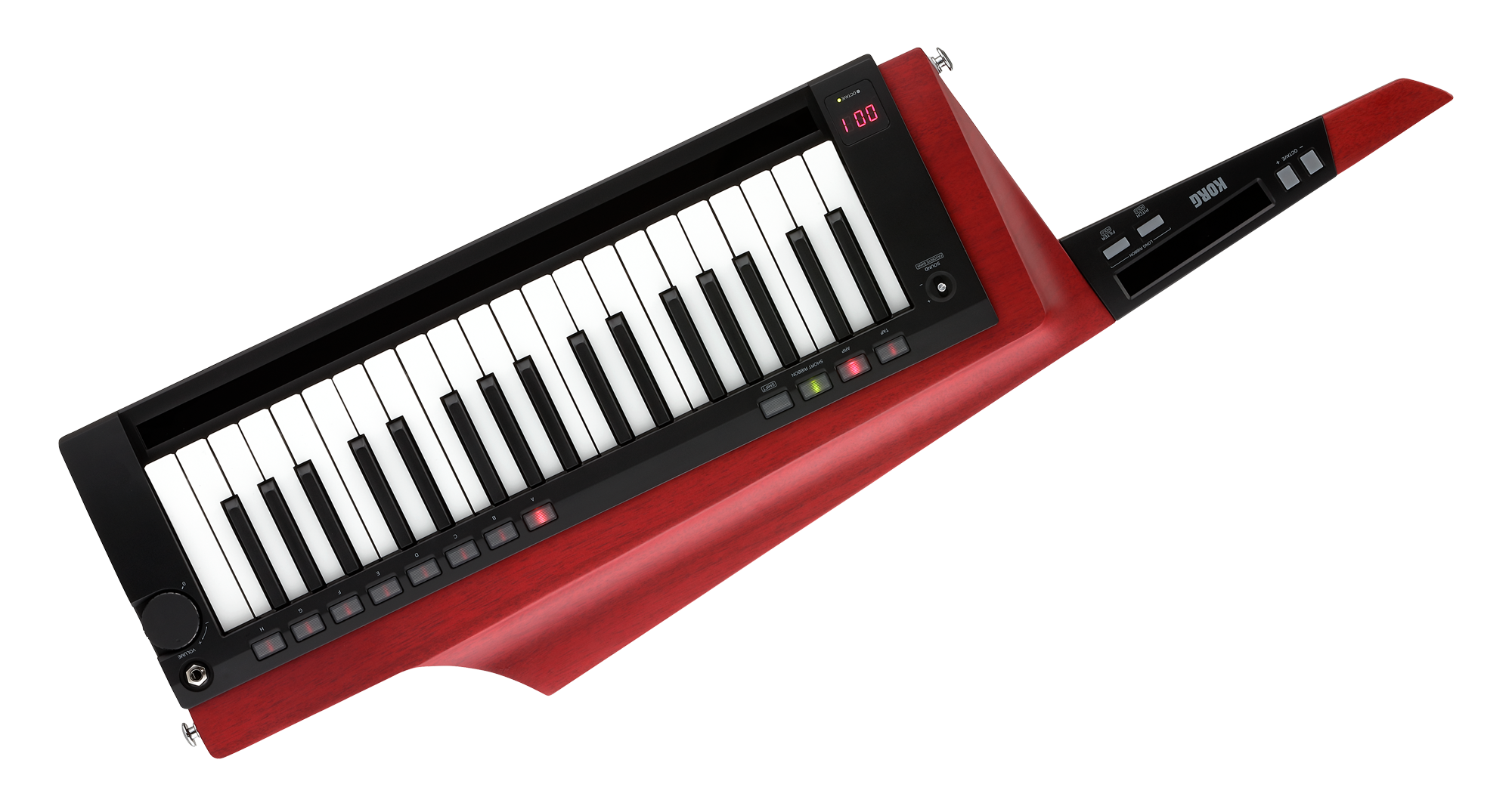 RK-100S 2 Red Umhänge Keyboard