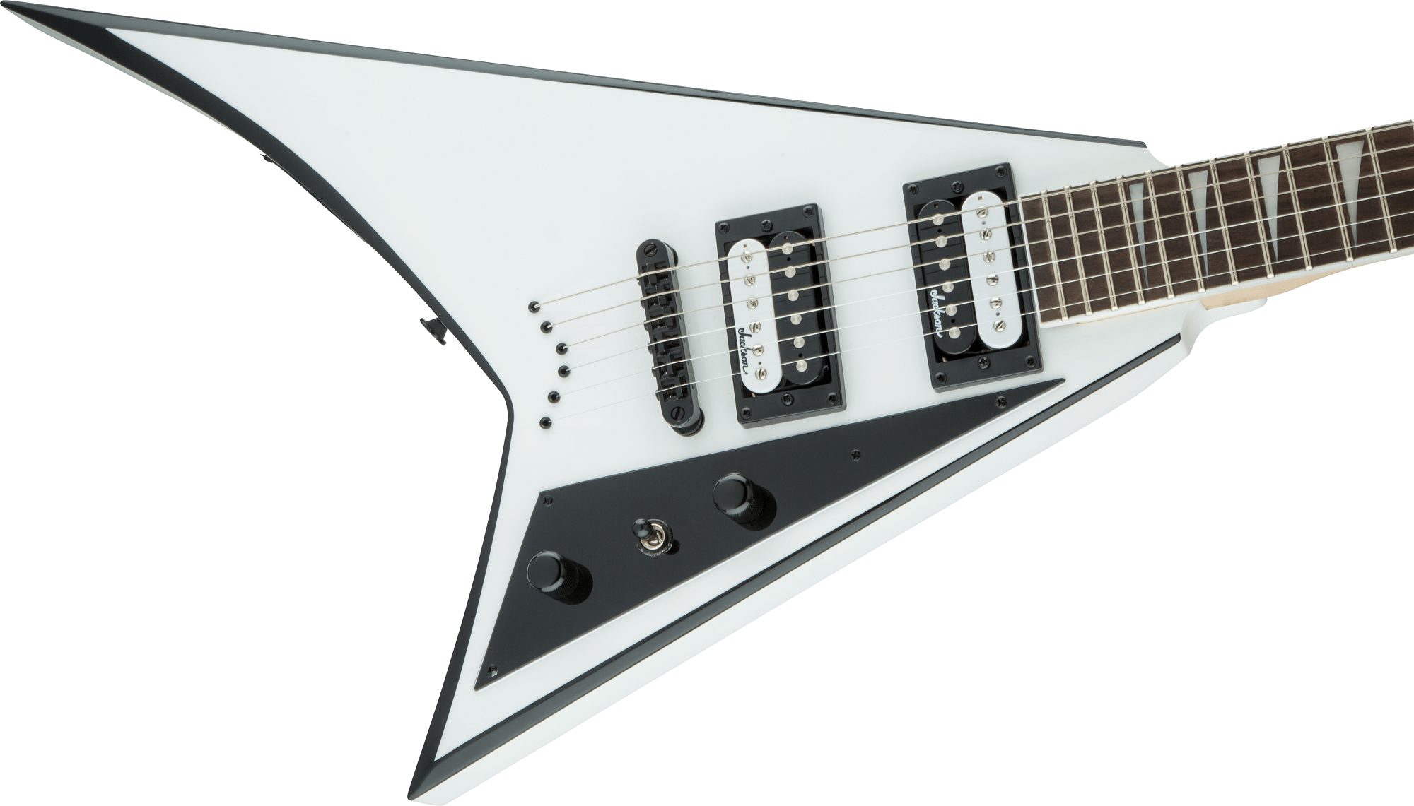 JS Series Rhoads JS32T White with Black Bevels