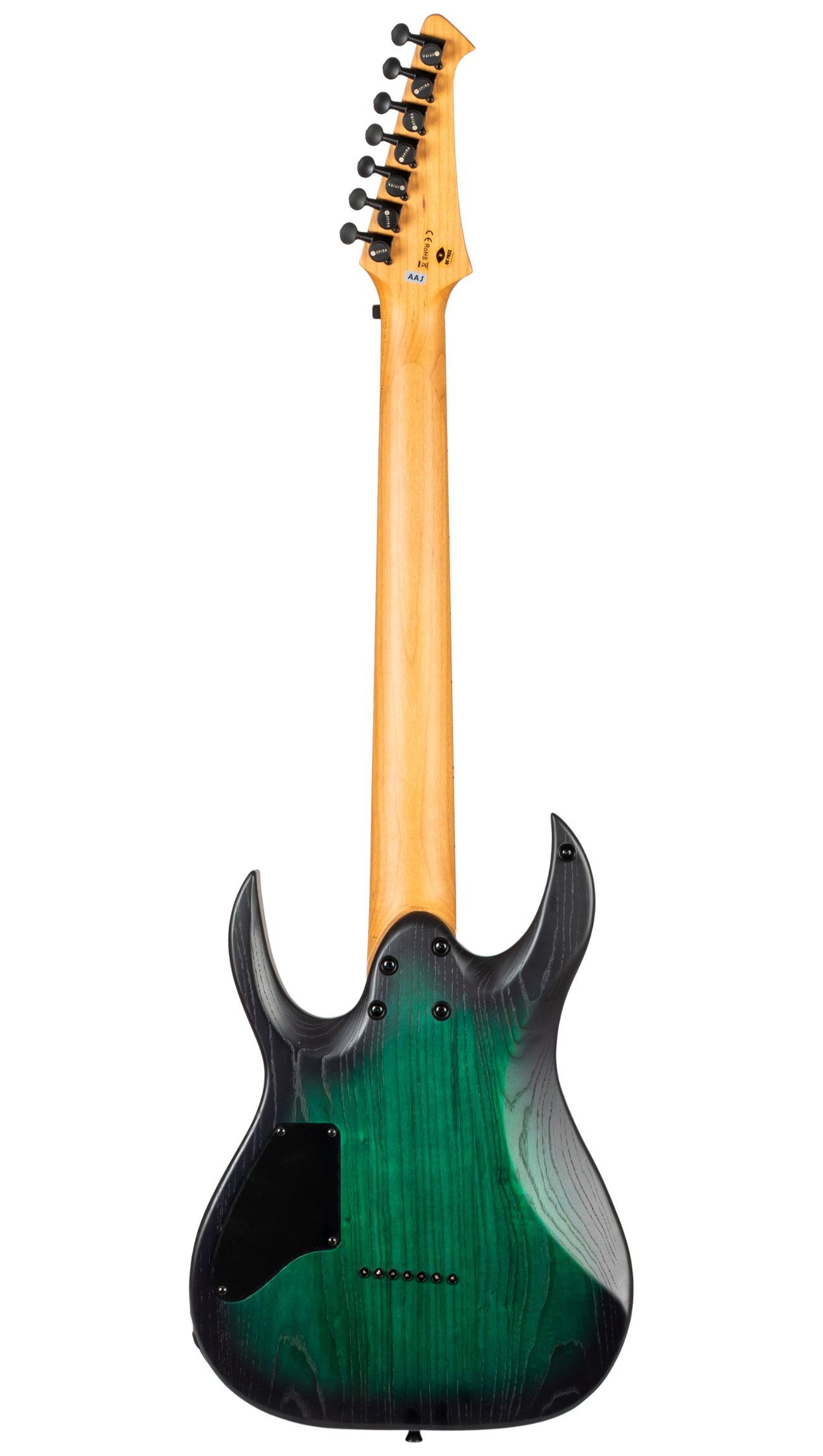 S-607 AGR 7-String E-Gitarre Swamp Ash Green Stainless Steel